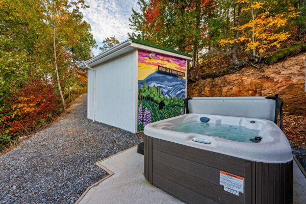 New hot tub with amazing views