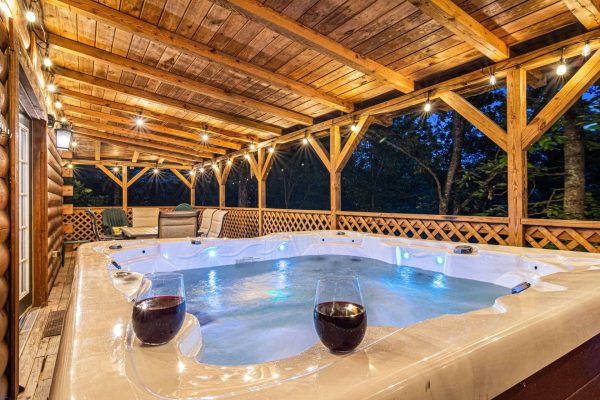 Jeep Retreat hot tub
