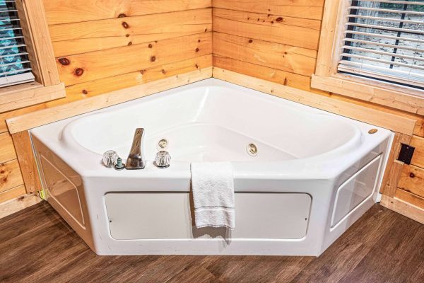 Jetted Tub in Master
